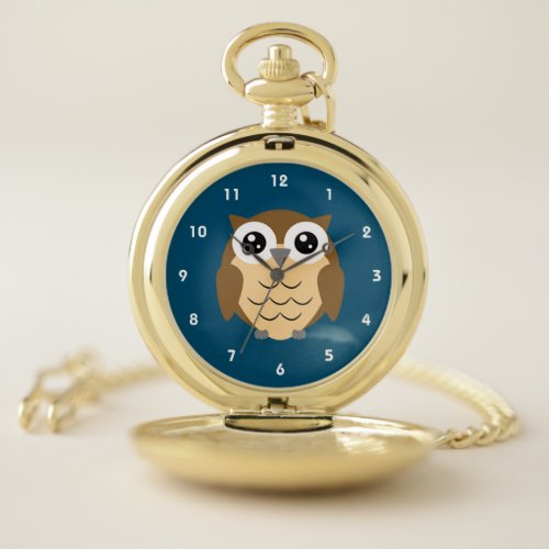 Hoot Owl Design  Pocket Watch
