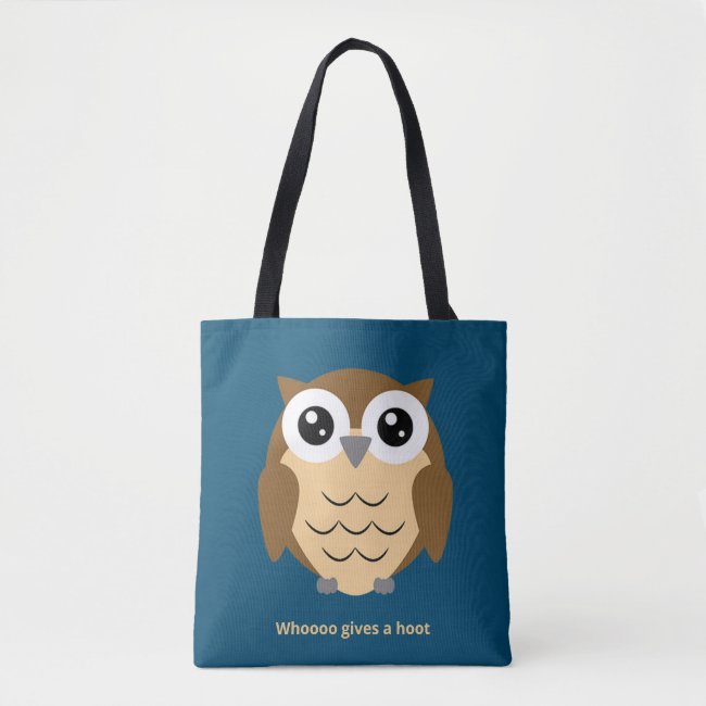 Hoot Owl Design Tote