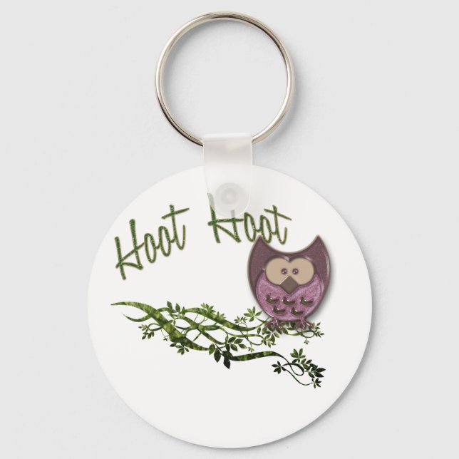 Hoot Owl Keychain (Front)