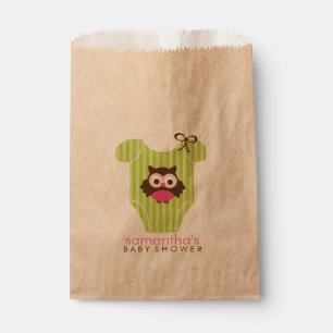 Hoot Owl Outfit Girl Baby Shower Favor Bag