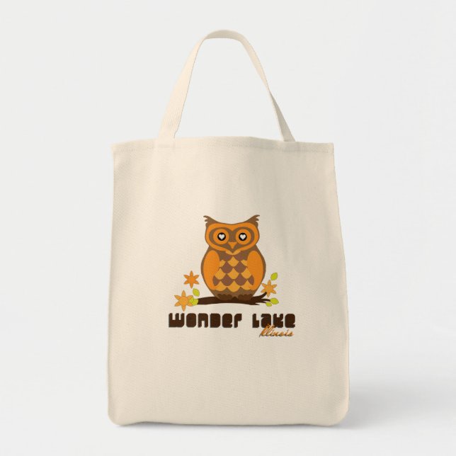 Hoot Owl Your Custom Grocery Tote Bag (Front)