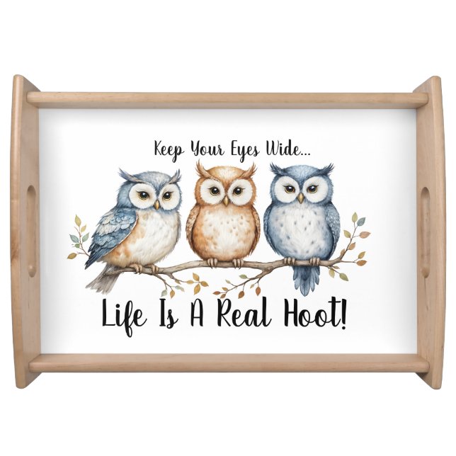 Hoot Owls Serving Tray (Front)