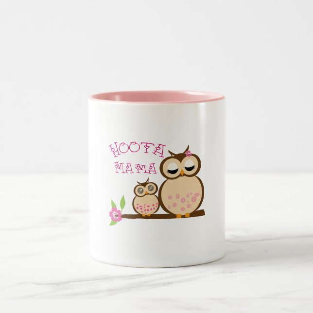 Hoota Mama Two-Tone Coffee Mug (Center)