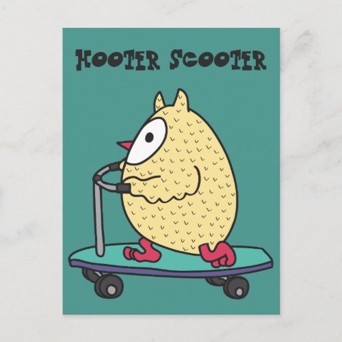 Hooter Scooter Postcard