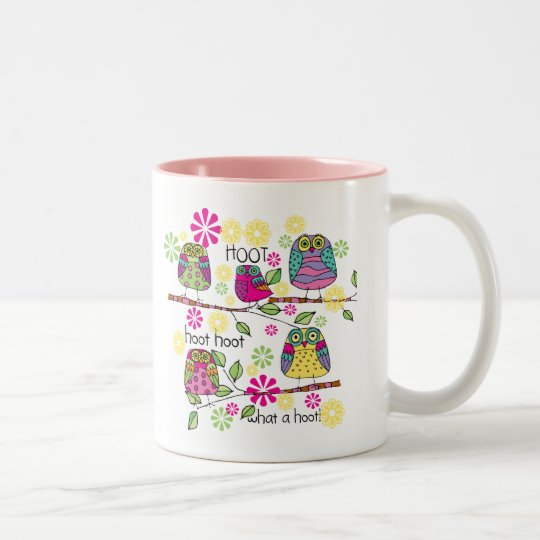 Hootie Owl Two-Tone Coffee Mug