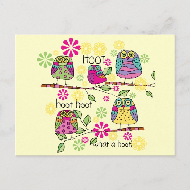 Hootie Owls Postcard (Front)