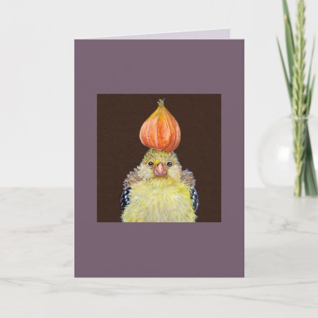 Hootie the baby goldfinch card (Front)