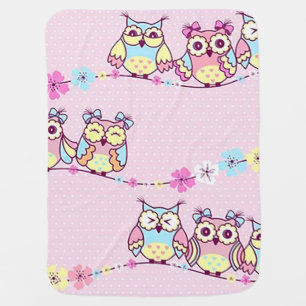 “Hooting Owls” Baby Blanket