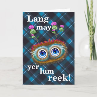 Hoots Toots Haggis! Lang May Yer Lum Reek! Thank You Card