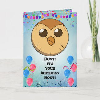 Hooty Birthday Card Invite The Owl House Card
