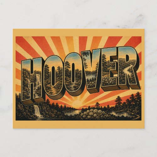 Hoover Alabama Nature Preserve Woodland Art Postcard