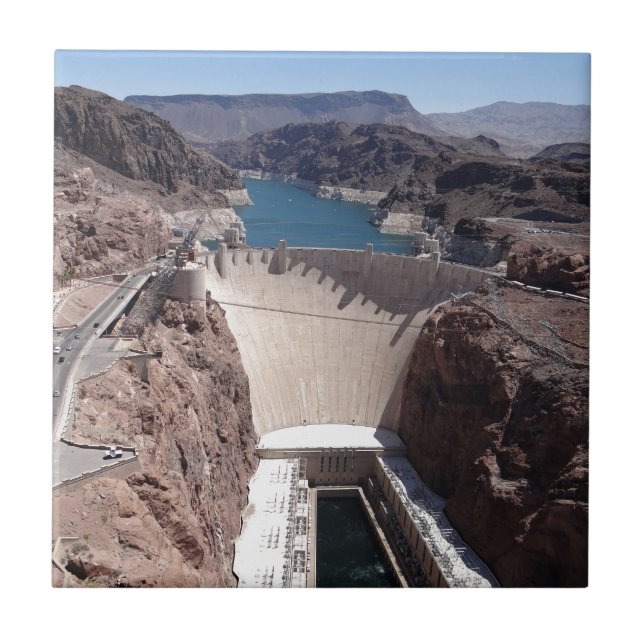 Hoover Dam 3 Ceramic Tile (Front)