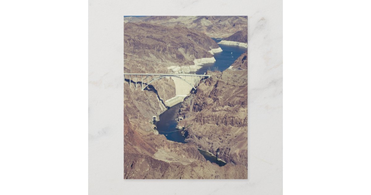 Hoover Dam Aerial Postcard | Zazzle