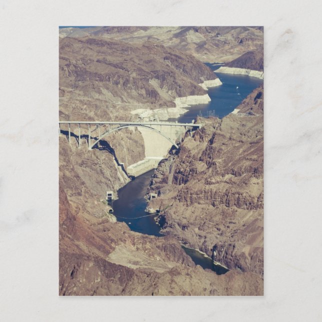 Hoover Dam Aerial Postcard (Front)