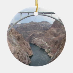 Hoover Dam Bridge Ceramic Ornament