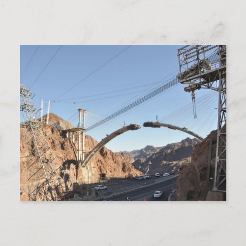 Hoover Dam Bypass Construction Postcard