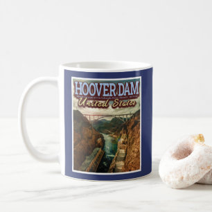 HOOVER DAM - COLORADO RIVER - NEVADA - ARIZONA USA COFFEE MUG