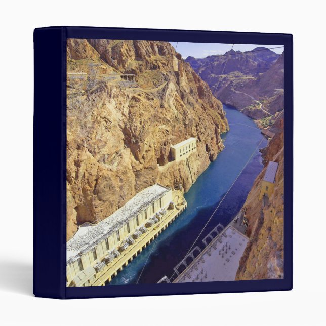 Hoover Dam in Arizona 3 Ring Binder (Front/Spine)