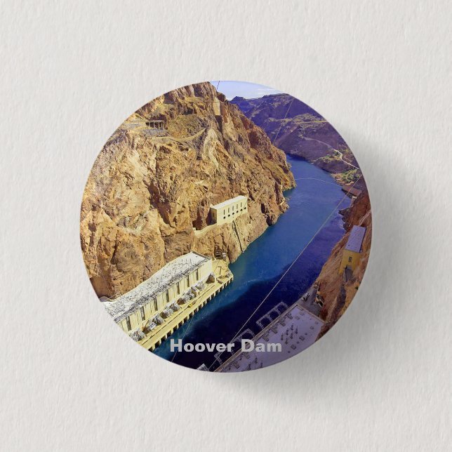 Hoover Dam in Arizona Button (Front)