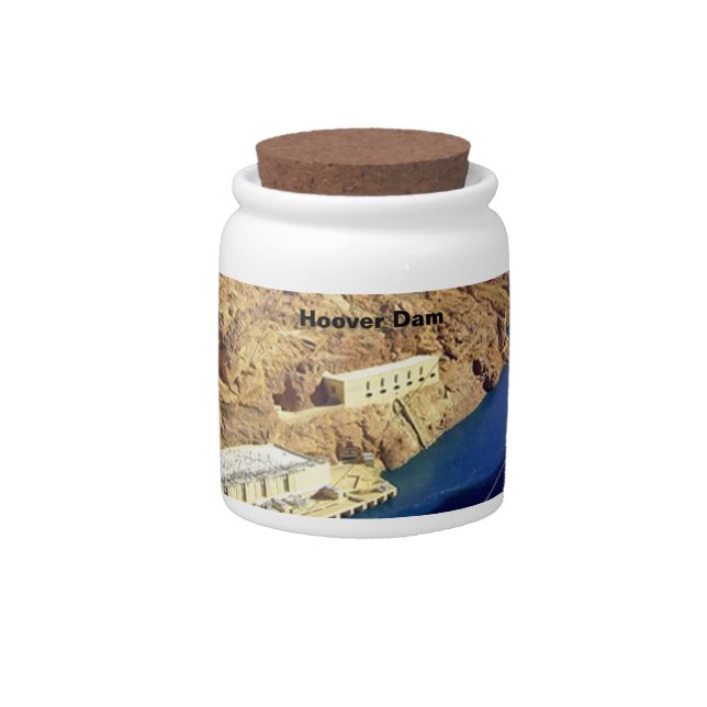 Hoover Dam in Arizona Candy Jar (Front)
