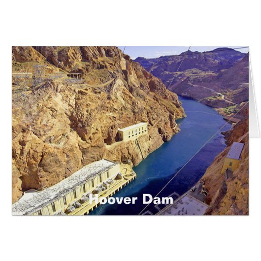 Hoover Dam in Arizona Cards (Front Horizontal)