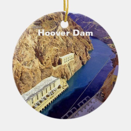 Hoover Dam in Arizona Ceramic Ornament