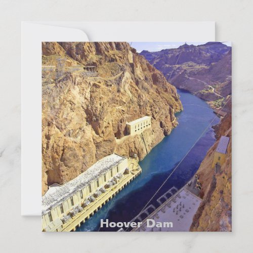 Hoover Dam in Arizona Invitation