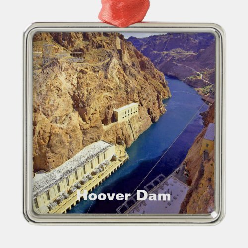 Hoover Dam in Arizona Metal Ornament