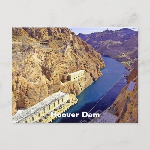 Hoover Dam in Arizona Postcard