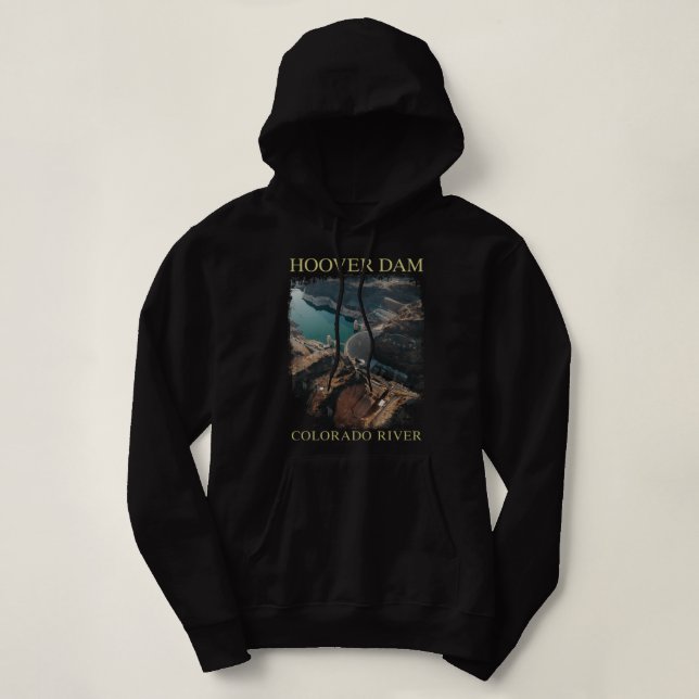 Hoover Dam Nevada Arizona Colorado River Engineeri Hoodie (Design Front)