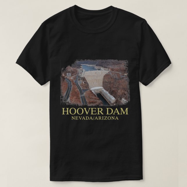 Hoover Dam Nevada Arizona Colorado River Engineeri T-Shirt (Design Front)