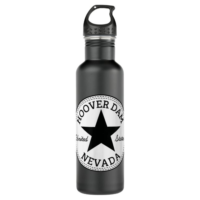 HOOVER DAM NEVADA ARIZONA USA UNITED STATES of Ame Stainless Steel Water Bottle (Front)