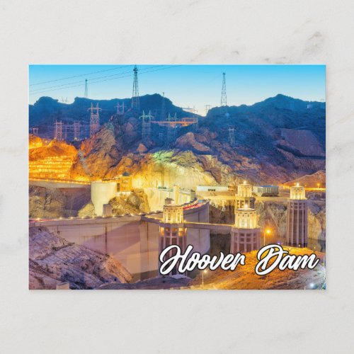 Hoover Dam Nevada USA Postcard