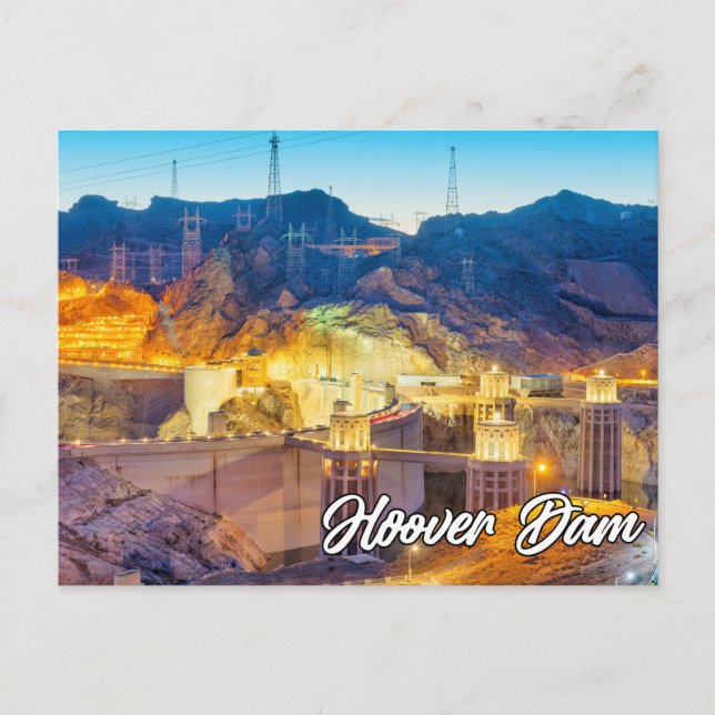 Hoover Dam, Nevada, USA Postcard (Front)