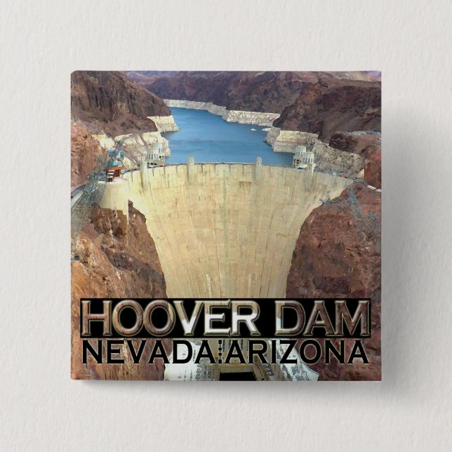 Hoover Dam Pinback Button (Front)