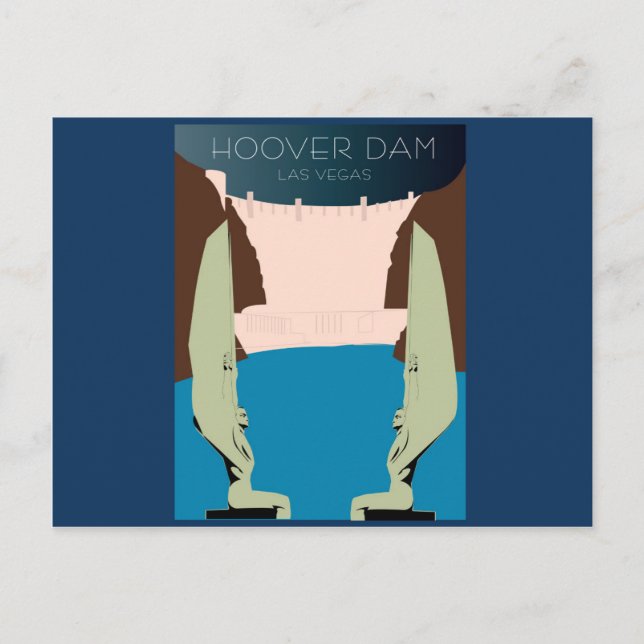 Hoover Dam  Postcard (Front)