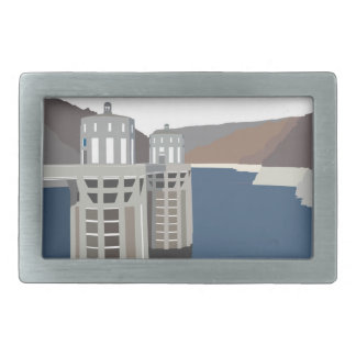 Hoover Dam Rectangular Belt Buckle