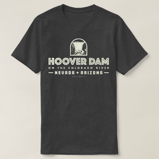 Hoover Dam Tan T-Shirt (Design Front)
