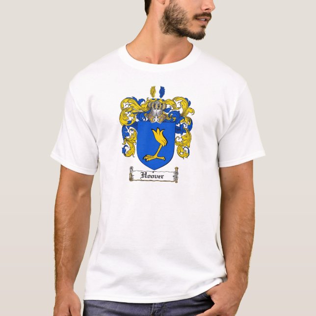 HOOVER FAMILY CREST -  HOOVER COAT OF ARMS T-Shirt (Front)