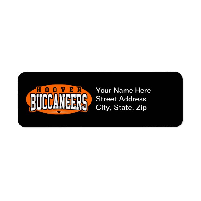 Hoover High School; Buccaneers Label (Front)