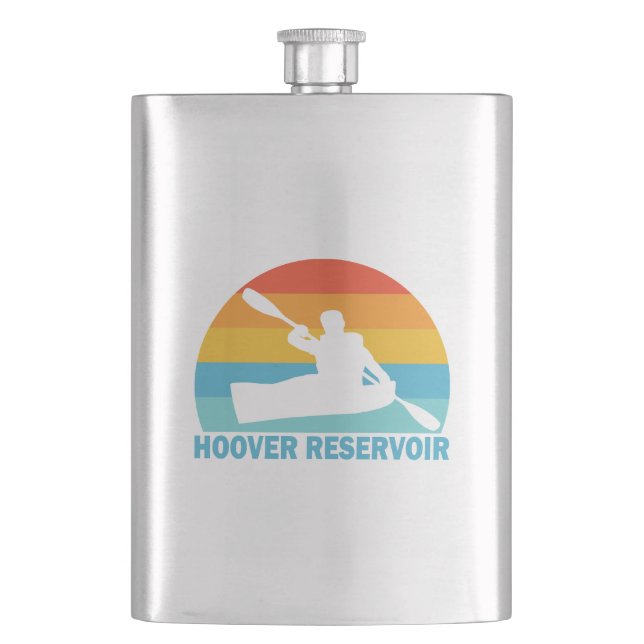 Hoover Reservoir Ohio Kayak Flask (Front)