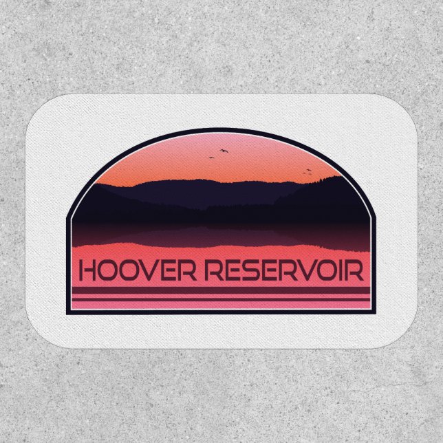 Hoover Reservoir Ohio Red Sunrise Patch (Front)