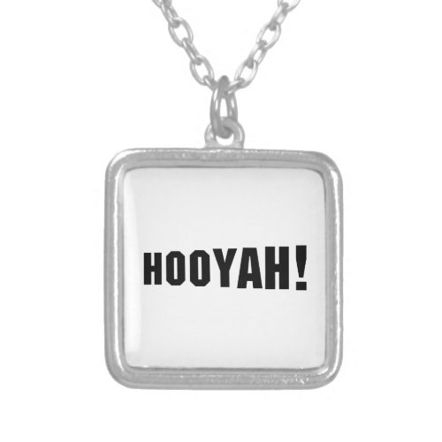 HOOYAH SILVER PLATED NECKLACE