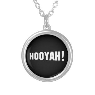 HOOYAH! SILVER PLATED NECKLACE