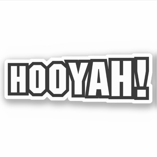 HOOYAH! STICKER (Front)