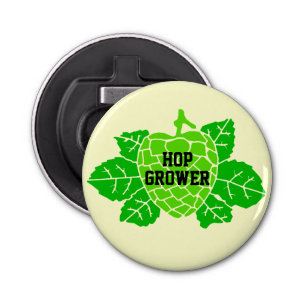 Hop Grower Hops Stencil Bottle Opener