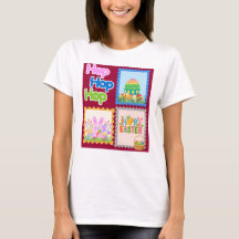 Hop Hop Hop Cute Easter Women T-Shirt