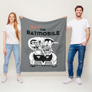 Hop in the Batmobile Fleece Blanket