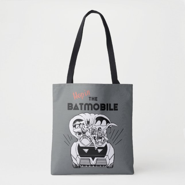 Hop in the Batmobile Tote Bag (Front)