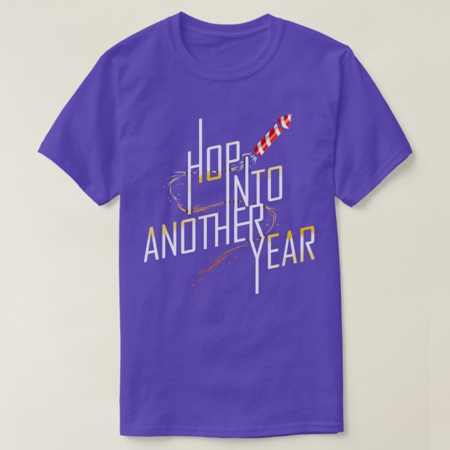 Hop Into Another Year With Fireworks For Chinese N T-Shirt (Design Front)